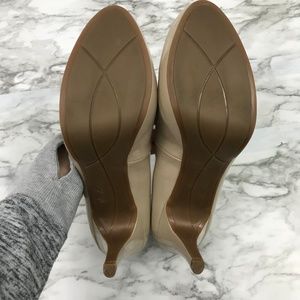Marc Fisher | Shoes | Marc Fisher Nude Patent Sydney Closed Toe Heel 1m